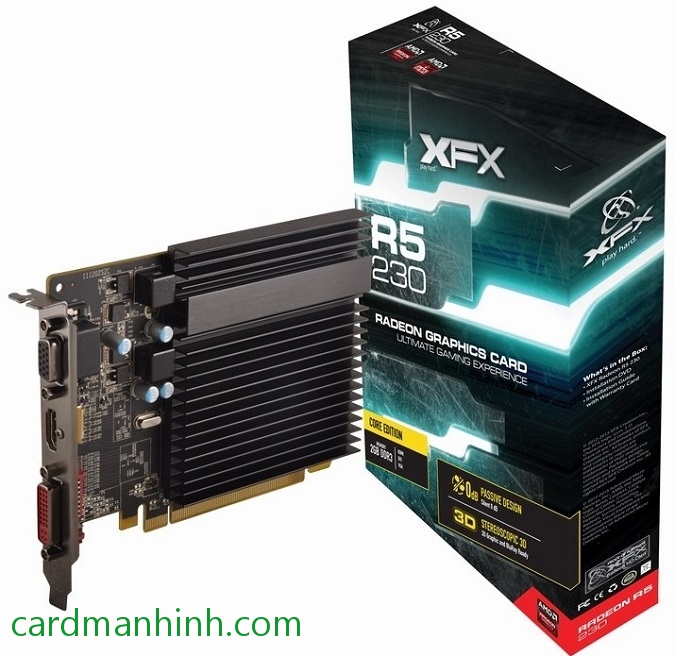 Card màn hình XFX Radeon R5 230 full-profiles