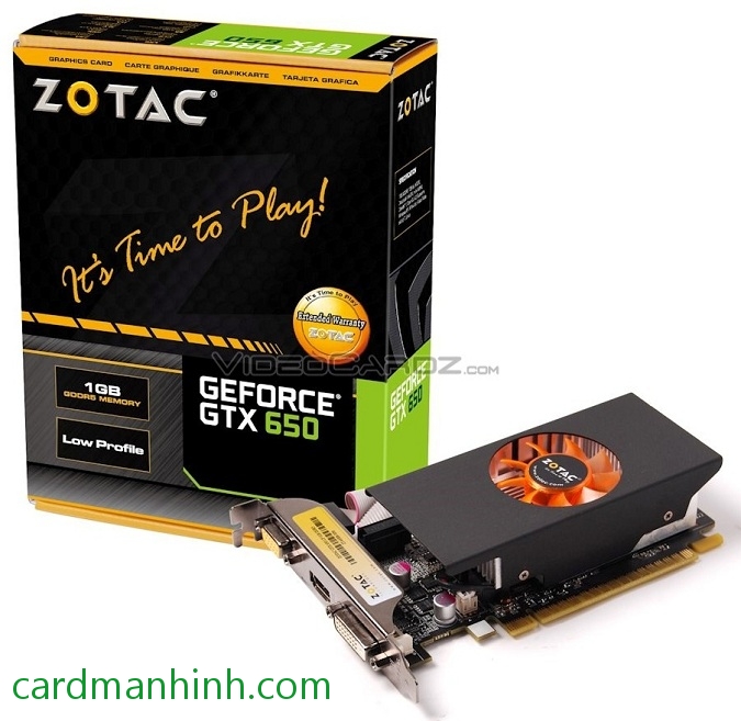 Card màn hình ZOTAC GeForce GTX 650 low profile