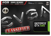 Card màn hình EVGA GeForce GTX 680 Classified có giá 660$