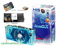 Card màn hình HIS Radeon HD 7750 IceQ X Blue Turbo