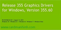 Driver card màn hình NVIDIA GeForce 355.60 WHQL