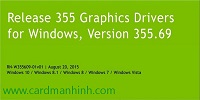 Driver card màn hình NVIDIA GeForce 355.69 WHQL