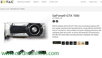 Zotac giới thiệu phiên bản card màn hình NVIDIA GeForce GTX 1080 đầu tiên